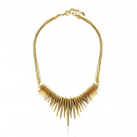 Colar Claudia Arbex Ocean Deep Curto Ouro Vintage