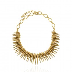 Colar Claudia Arbex Ocean Deep Choker Ouro Vintage