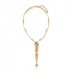 Colar Claudia Arbex Ocean Deep Pingente OuroVintage