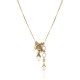 Colar Claudia Arbex Ocean Deep Pingentes Ouro Vintage