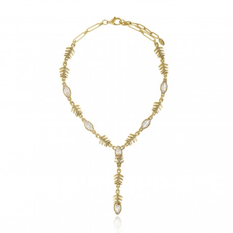 Colar Claudia Arbex Ocean Deep Gravata Ouro Vintage
