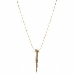 Colar Claudia Arbex Ocean Deep Longo Pingente Ouro Vintage