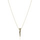 Colar Claudia Arbex Ocean Deep Médio Pingente Ouro Vintage