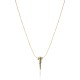 Colar Claudia Arbex Ocean Deep Curto Pingente Ouro Vintage