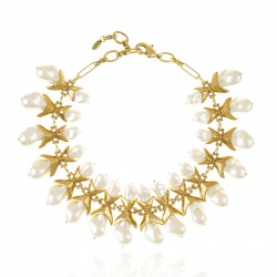 Colar Claudia Arbex Ocean Deep Choker Ouro Vintage