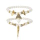 Pulseira Claudia Arbex Ocean Deep Kit Pérolas Ouro Vintage