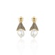 Brinco Claudia Arbex Ocean Deep Pérola Ouro Vintage