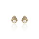 Brinco Claudia Arbex Ocean Deep Pérola Ouro Vintage