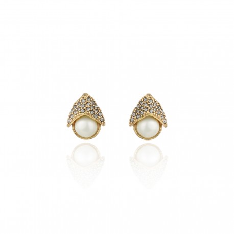 Brinco Claudia Arbex Ocean Deep Pérola Ouro Vintage