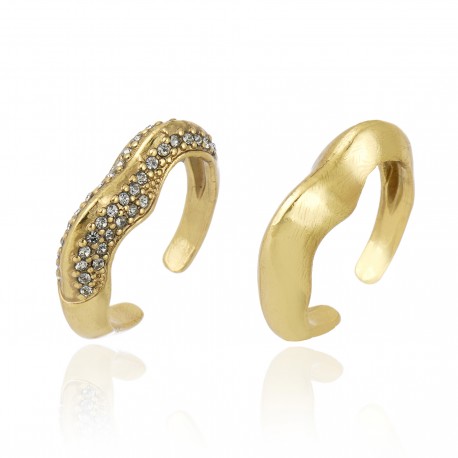 Anel Claudia Arbex Ocean Deep Kit Ouro Vintage
