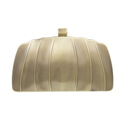Bolsa Empório MP Clutch Metal Dourado Envelhecido