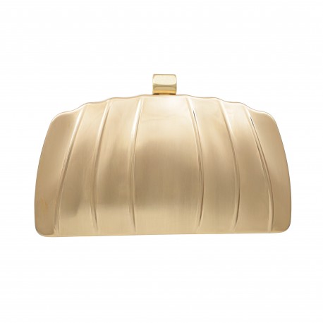 Bolsa Empório MP Clutch Metal Dourada