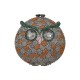 Bolsa Empório MP Clutch Coruja Cristais Grafite