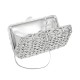 Bolsa Empório MP Clutch Cristais Prata