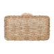 Bolsa Empório MP Clutch Cristais Dourada