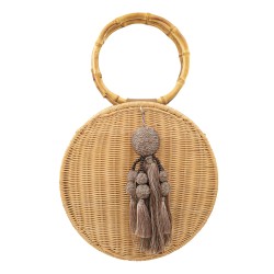Bolsa Empório MP Wicker Round Rattan Natural