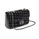 Bolsa Isla Anne Tressê Couro Camurça Preto