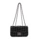 Bolsa Isla Anne Tressê Couro Camurça Preto