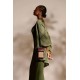 Bolsa Isla Mini Pouch Palha Sextavada Croco New Pinhão