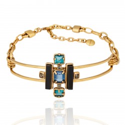 Colar Camila Klein Aura Em Fluxo Choker Ouro Velho
