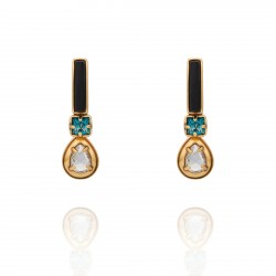 Brinco Camila Klein Aura Em Fluxo Modular Ouro Velho
