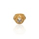 Anel Camila Klein Aura Em Fluxo Cristal Ouro Velho