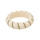 Pulseira Maria Chic Acessórios Acrílica Off Whithe Dourado