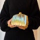 Bolsa Empório MP Clutch Metal Dourado Envelhecido