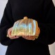Bolsa Empório MP Clutch Metal Dourada