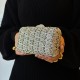 Bolsa Empório MP Clutch Cristais Prata
