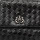 Bolsa Isla Helen Flap Tressê Couro Preto Onix