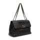 Bolsa Isla Helen Flap Tressê Couro Preto Onix