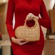Bolsa Serpui Bag Marie Heart Vime Natural Light Honey