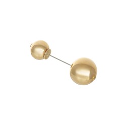 Broche Nádia Gimenes Alfinete Bolas Dourado