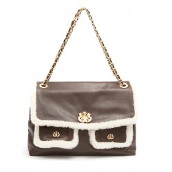 Bolsa Isla Dhalia Flap Shoulder Multipockets Café