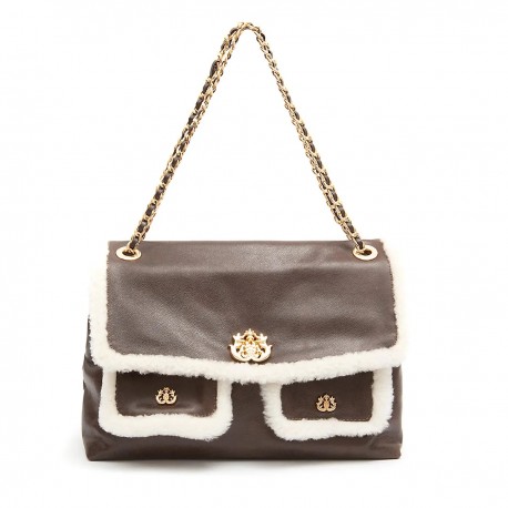 Bolsa Isla Dhalia Flap Shoulder Multipockets Café