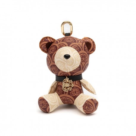 Chaveiro Isla Sirena Bag Charm Monograma Bear Caramelo