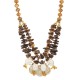 Colar Maria Chic Acessórios CM Medalhas Dourado
