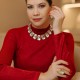 Colar Hector Albertazzi Art Déco Choker Cristal Ouro Vintage