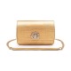 Bolsa Isla Forever In Love Carteira Lizard Cristal Dourada