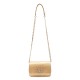 Bolsa Isla Forever In Love Carteira Lizard Cristal Dourada