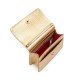 Bolsa Isla Forever In Love Carteira Lizard Cristal Dourada