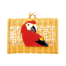 Bolsa Serpui Clutch Juliana Macaw Vime Light Honey
