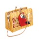 Bolsa Serpui Clutch Juliana Macaw Vime Light Honey
