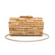 Bolsa Isla Cluth Baguete Bambu Madrepérola