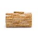Bolsa Isla Cluth Baguete Bambu Madrepérola