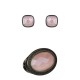 Conjunto Fane's Pedras Naturais Quartzo Zircônia Metal Preto