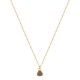 Conjunto Fane's Pedras Naturais Drusa Ametista Metal Dourado PP