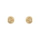 Conjunto Fane's Pedras Naturais Drusa Ouro Metal Dourado PP