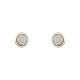 Conjunto Fane's Pedras Naturais Drusa Platina Metal Dourado PP